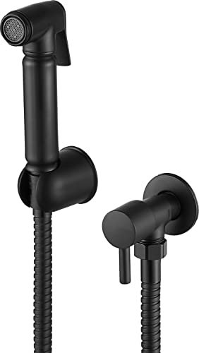 Xcel Home 1 Set Black Brass Douche Set | Muslim Bidet Shower Head | Hygiene Toilet Shattaf Spray