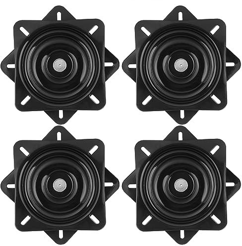 GENHAKON 4 Stück 16,25 cm Sitz Drehplatte, Barhocker, Drehplatte für Liegestühle oder Möbel