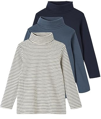 Vertbaudet 3er-Pack Jungen Rollkragen-Shirts Tinte 158/164