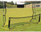wanwanper Fussballtor, 2 in 1 Faltbar Fußball Rebounder Net Fussball Training Faltausrüstung Zielschießen Fußballschuss Trainingsgeräte für Fußballfans, 210 * 120 * 85cm, Schwarz&Gelb