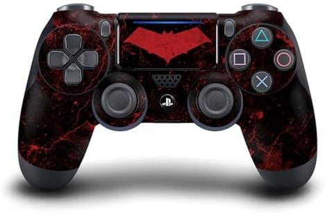 Head Case Designs Offizielle Batman DC Comics Red Hood Logos Und Comicheft Vinyl Haut Gaming Aufkleber Abziehbild Abdeckung kompatibel mit Sony PlayStation 4 PS4 DualShock 4 Controller