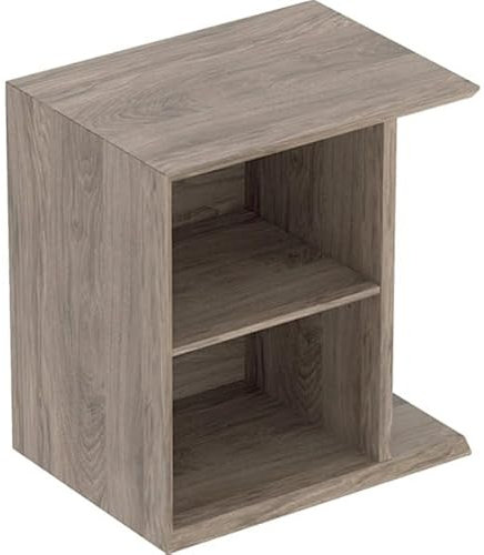 Geberit iCon Seitenelement mit Staubox wandhängend, 37x40x27,3 cm, 502325, 502.325.JR.1, Farbe: Nussbaum Hickory/Melamin Holzstruktur