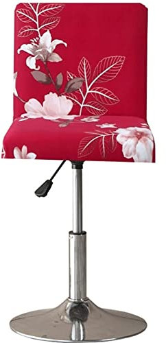 Barhocker Bezug, Bar Stuhlhussen 1er 2er 4er Oder 6er Set Büro Hochlehner Stuhlbezug，Stretch Jacquard für Universal Boss Drehstuhl Esszimmer Hochzeit Party Hotel Bankett ( Color : BD29 , Size : 4PCS )