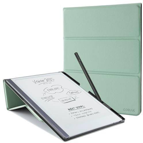 CoBak Case for Remarkable 2 Tablet - Lightweight and Hard Back Shell Protective Cover with Built-in Pen Holder - Only for 10.3 2020 Released, Agave Green