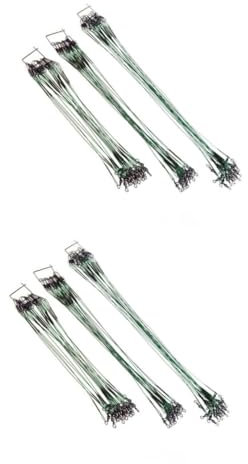Mipcase 2sets Wire Trace Kit 15cm/20cm/25cm Line Bite Line Connector for Saltwater/freshwater 60pcs*2