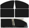 TANCUDER 4 PCS Parasol Coche Lateral Cortinas Coche Lateral Ventana Parasoles para Ventana de Coche con Protección UV Parasoles Magnético para Ventana Protección de Privacidad para Niños (Negro)