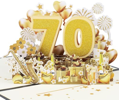 Magic Ants 3D Pop-Up Karte zur Eiserne Hochzeit, 70. Hochzeitstag Karte, für Paare, Eltern, Großeltern – einzigartige Glückwunschkarte zum 70-jährigen Jubiläum