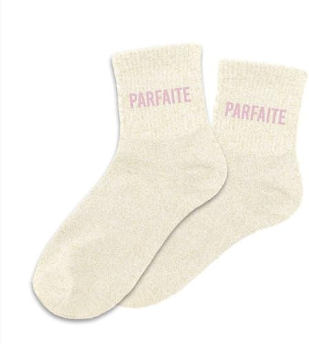 STC - Paire DE Chaussettes Paillettes Parfaite Femme