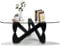 GESEILAY Couchtisch Glas Dreieckiger Durchsichtig Couchtische Wohnzimmer Modern Wohnzimmertisch mit Schwarz Holz Füße Ausgefallene Glastisch Couch(Black-Transparent, 91)