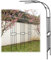 Rosenbogen Halbbogen Wetterfester Gartenbogen Lauben für Kletterpflanzen Breite 60-300cm Höhe 240cm Metalllaube Spalier Torbogen Einfache Montage