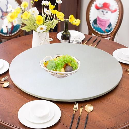 Lazy Susan - Vassoio girevole grande in legno, Ø 70 cm, rotazione a 360°, non richiede installazione, ideale per cucina o hotel