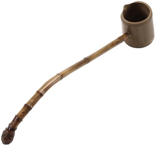 Zghhc Long Handle Water Ladle Japanese Kitchen Bailer Household Water Scoop Garden Home Tea Ceremony Accessories for Bathroom Sauna Use