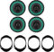 Kit 4 Casse IPNOSIS IP-01165 per Ford Fiesta dal 01 al 08,Focus dal 98 al 05,Fusion dal 02 al 08,KA dal 96 al 08,Puma dal 06 in poi,Mondeo dal 89 al 07,Transit dal 94 al 06 con 2 Supp ant, 2 Supp post