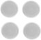 AntDau71® - 4 Pezzi Casse Da Incasso Audio Per Soffitto Filodiffusione Speaker Altoparlante Di Colore Bianco - 20 watt - 18cm