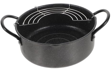Genérico 1 Juego Sartén Aire Largo Instante Olla para freidora Tempura Ninjas sartenes antiadherentes Cacerola Antiadherente Skillet cazos Pans Olla de Hierro Olla con escurridor Planchar