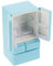 SUPVOX Jouets modèles de réfrigérateur Mignon scène rectangulaire Petit décor Accessoires de Cuisine Jeu de Role Articles Miniatures Accessoires Mini frigo Plastique Sky-Blue