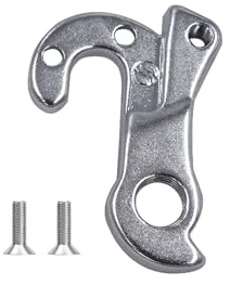 TerchPilet Schaltauge GH-259 Ersatzteil für Giant-Fahrräder – CNC-gefrästes Ausfallende aus Aluminiumlegierung mit Schrauben, silbernes Schaltwerk-Halterung