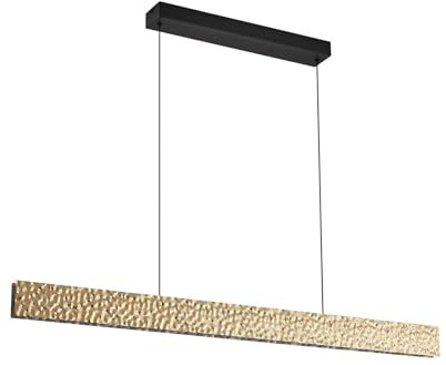 Lucande Bombillas LED lámpara colgante en oro, luminaria suspendida | moderno, 3000 k blanco cálido para sala de estar, salón, comedor