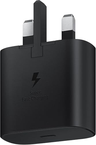For Samsung Galaxy 25W Super Fast Charging Travel Adapter (without USB-C to C Data Cable), Black