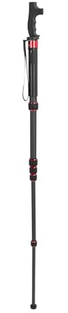 Yanmis Carbon Fiber Selfie Stick Extra Long Heavy Duty, 6 Section Monopod Pole for Phone Tripod Stand, 174cm Camera Extender Stick with 1/4 3/8 Screws and Walking Head for Travel