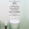 Stickers Prière des Toilettes - Vinyle Ornemental - Sticker - Céramique, Plastique - Religion - Toilette