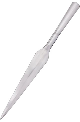 Battle-Merchant Geschmiedete Speerspitze aus Kohlenstoffstahl | Mittelalter, Wikinger, Dekoration, Lanzenspitze, ab 18
