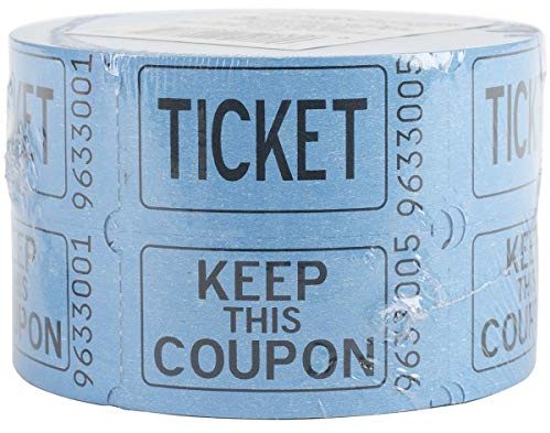 Unique UK 90687 Double Raffle Ticket 1 Roll