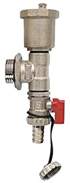 Underfloor Heating Manifold Automatic 1 inch Bottle Air Vent End Unit with Drain Valve