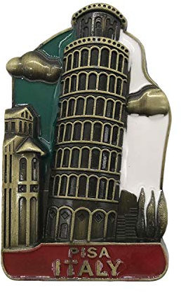 3D-Kühlschrankmagnet aus Metall, Motiv: Pisa Italien, Reise-Souvenirs, Kühlschrankmagnet für Zuhause und Küche, Dekoration, Magnetaufkleber-Kollektion