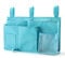 PACOLO Dorm Rooms Bed Rails Caddy Hanging Organizer Bedside Storage Bag, Loop Fastener for Bunk and Hospital Beds&600D Oxford Cloth with Hook(8 Pockets) (Light Blue)