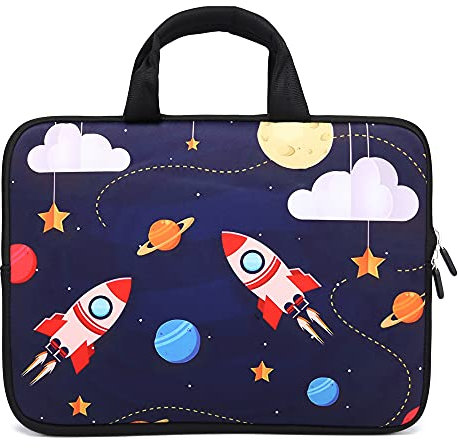 11 11.6 12 12.1 12.5 inch Laptop Carrying Bag Chromebook Case Notebook Ultrabook Bag Tablet Cover Neoprene Sleeve Fit Apple MacBook Air Samsung Google Acer HP DELL Lenovo Asus (Cool Rocket)