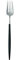 ASA Gabel GOA, schwarzer Griff GOA L. 21,5 cm, Edelstahl 32102950 ! Vorteilsset beinhaltet 2 x den genannten Artikel und Set mit 4 EKM Living Edelstahl Strohhalme