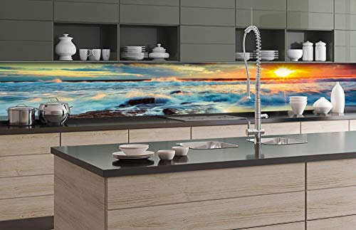 Dimex Küchenrückwand Folie selbstklebend Sonnenuntergang 350 x 60 cm | Klebefolie - Dekofolie - Spritzschutz für Küche | Premium QUALITÄT