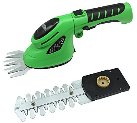 QIULAO Handheld Grass Shear, 2-in-1 Small Household Cordless Hedge Trimmer, With 1300mAh Rechargeable Lithium Ion Battery/charger, For Gardening And Trimming Plants