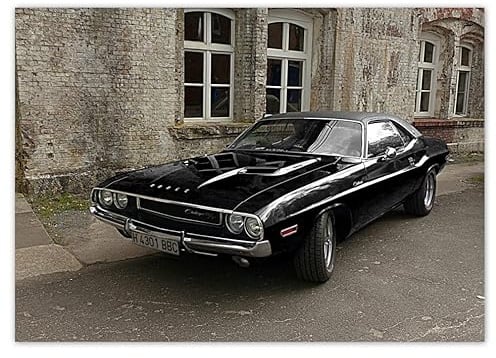 Dodge Challenger RT Auto Nr. H3659 Wandbild, 70 x 50 cm