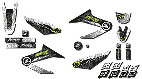 Dekor Radical Racing (Blau/Weiß) passend für Yamaha WR 125 X/R (2013 bis 2017) AMZ-RR.09.0012.v210
