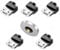 SilicOne 5x Micro USB Adapter Stecker rund Ersatzadapter für Magnet USB Ladekabel