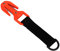 Qinlorgo Scuba Diving Strap Cutter, Diving Safety Line Cutter mit Fiberglas-Cutter-Griff, Doppelseitige Aufbewahrungsbox, Sicher mit Messer Zum Tauchen (Orange)