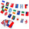 2 Stück Rugby WM 2023 Fahnen Wimpelkette, 20 Nationale World Championship Banner Fahnenkette Flaggenkette Polyester Girlande, Sport Event Party Bar Dekorationen