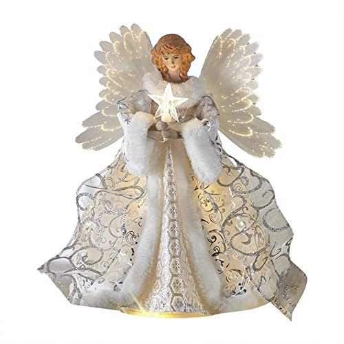 Weihnachtsbaumschmuck Anhänger Kinder Schaukel Anhänger -Licht Engel Anhänger Puppe Kleiner Engel Weihnachtsbaum Weihnachtsdekoration liefert Valentinstag Dekorationen(B One Size)
