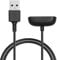 kwmobile USB Cable Charger Compatible with Fitbit Charge 6 / Luxe/Charge 5 Cable - Charging Cord for Smart Watch - Black