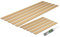 Extended Wall Panelling kit, Pk 5 1000 x 100 x 9mm Vertical MDF + 5 x 500 x 100 x 9mm Horizontal MDF Panels, Feature Wall Stripwood Pack & Adhesive Included, Simple mounting Set
