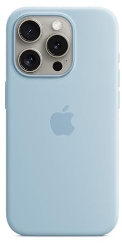 Apple iPhone 15 Pro Silicone Case with MagSafe - Light Blue 