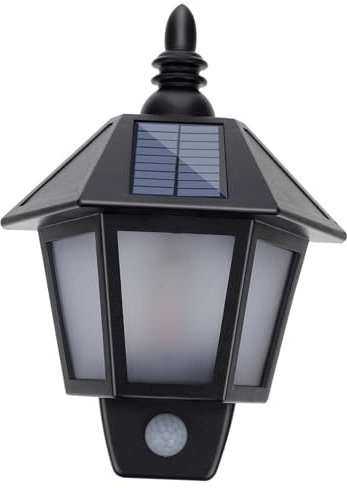 OSALADI Solar-wandbeleuchtung Mit Led Für Außen Und Garten Energiesparend Und Installieren Mit Sensor Für Automatisches Licht