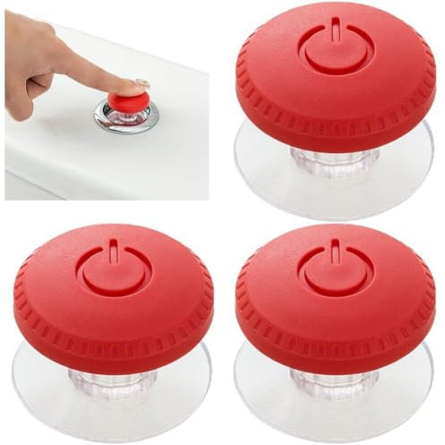 3-teiliger Toilettenspülknopf, Spülkastenspül-ersatz, Toilettentank-knopf, Hilfe, Toilettenspülung, Druckknopf, Toilettenpresswerkzeug, Toilettenzubehör