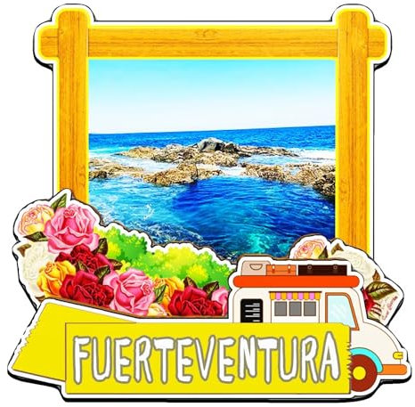 Orlaybar Fuerteventura, Kanarische Inseln, Spanien, dekorativer Magnet, 3D-Kühlschrank, Stadt, Reise, Souvenir, Touristengeschenke, handgefertigtes Handwerk, Kühlschrankmagnet, Heimdekoration -4013