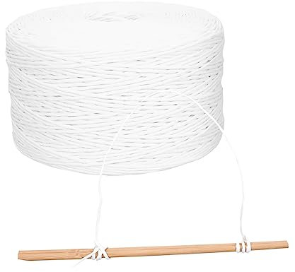 ULDIGI 1 Rolle Kraftpapierseil Verdrahtetes Papierband DIY Kraftpapier Verdrahtetes Lampenabdeckung DIY Papierseil Dekoratives Papierseil Kraftfaden Bastelband DIY