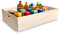 Creative Deco Große Holzkiste Obstkiste Korb | 60 x 40 x 13,5 cm (+/-1cm) | mit Griffen | ohne Deckel | Hölzernen Kasten Unlackiert Holzbox Kiste | Für Dokumente Spielzeuge Werkzeuge