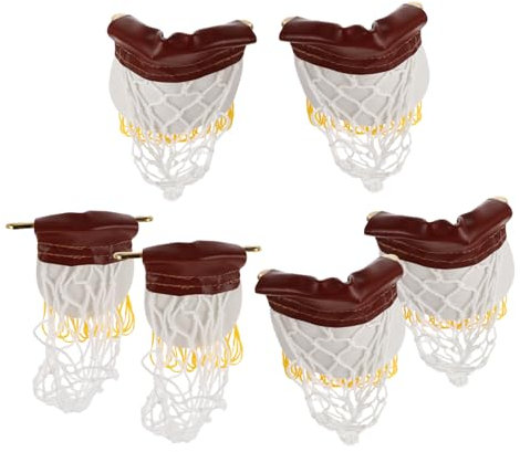 Milisten Billardtaschen 6 Stück Mit Kleinen Eckeisen Aus Metall Kompakte Billardnetz Einwurftaschen Für Kinder Poolzubehör Mit Rutschfestem Boden Und Aufbewahrungsfunktion Fürs Spielzimmer