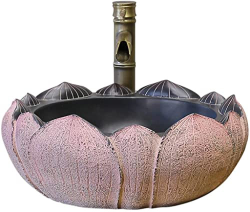 DDKYHU Mobile lavabo con lavabo da Bagno, lavandino da appoggio, Cinese, Creativo, Balcone, Stile retrò, lavastoviglie per Uso Domestico (Rosa 45